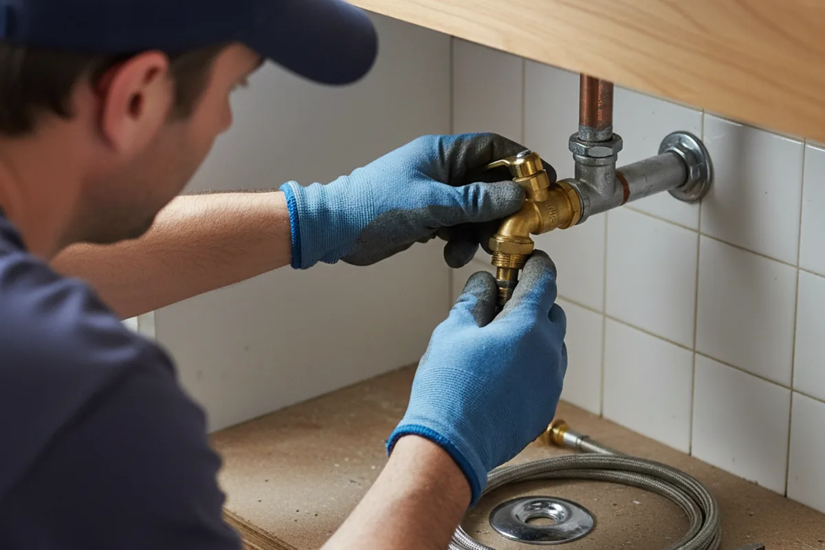 Shutoff valve and fitting work during Emergency Plumbing in Conshohocken